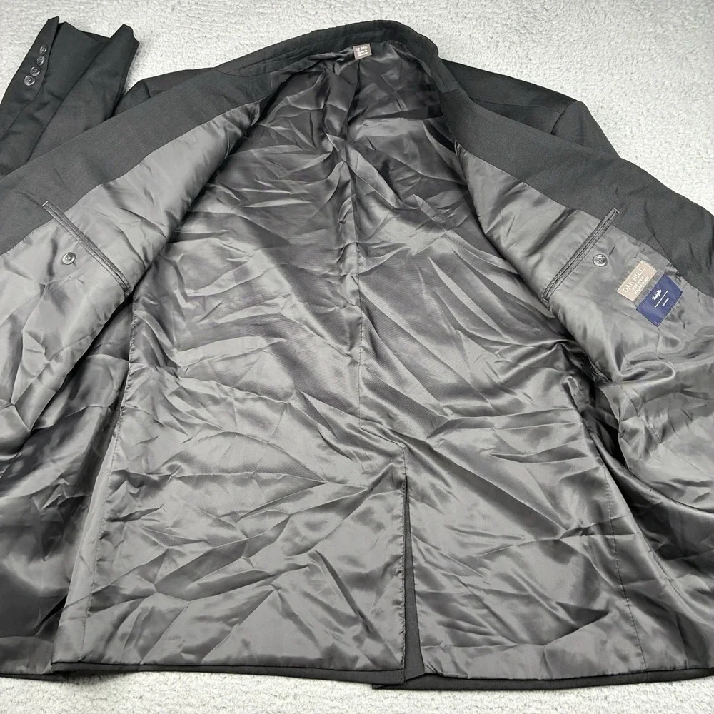 Oak Hill Sport‎ Coat Men's 52R Black 2 Button Marzotto Italian Fabric Blazer